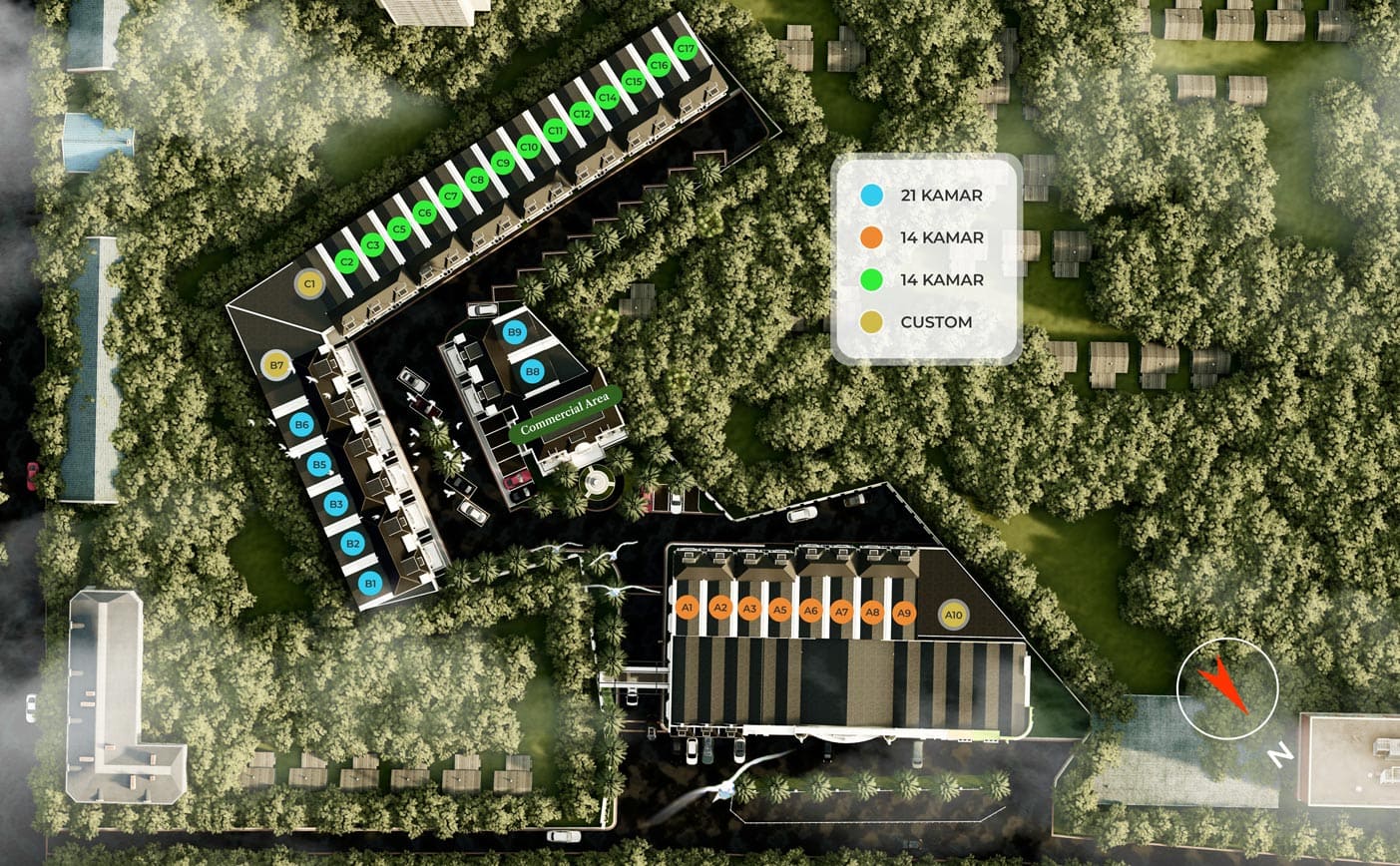Site Plan Eirene Livin - Layout dan posisi unit properti